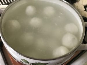 台式鹹湯圓材料